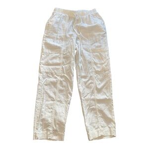 Universal Thread White Elastic Waist Linen Pants